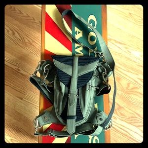 Olive green thigh utility bag